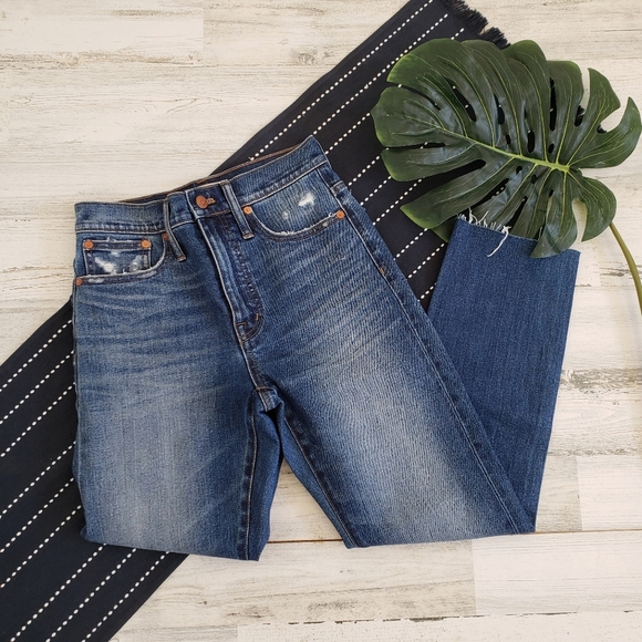 Madewell Classic Straight Leg Jeans Selvedge Edition Size 24 - Picture 2 of 12